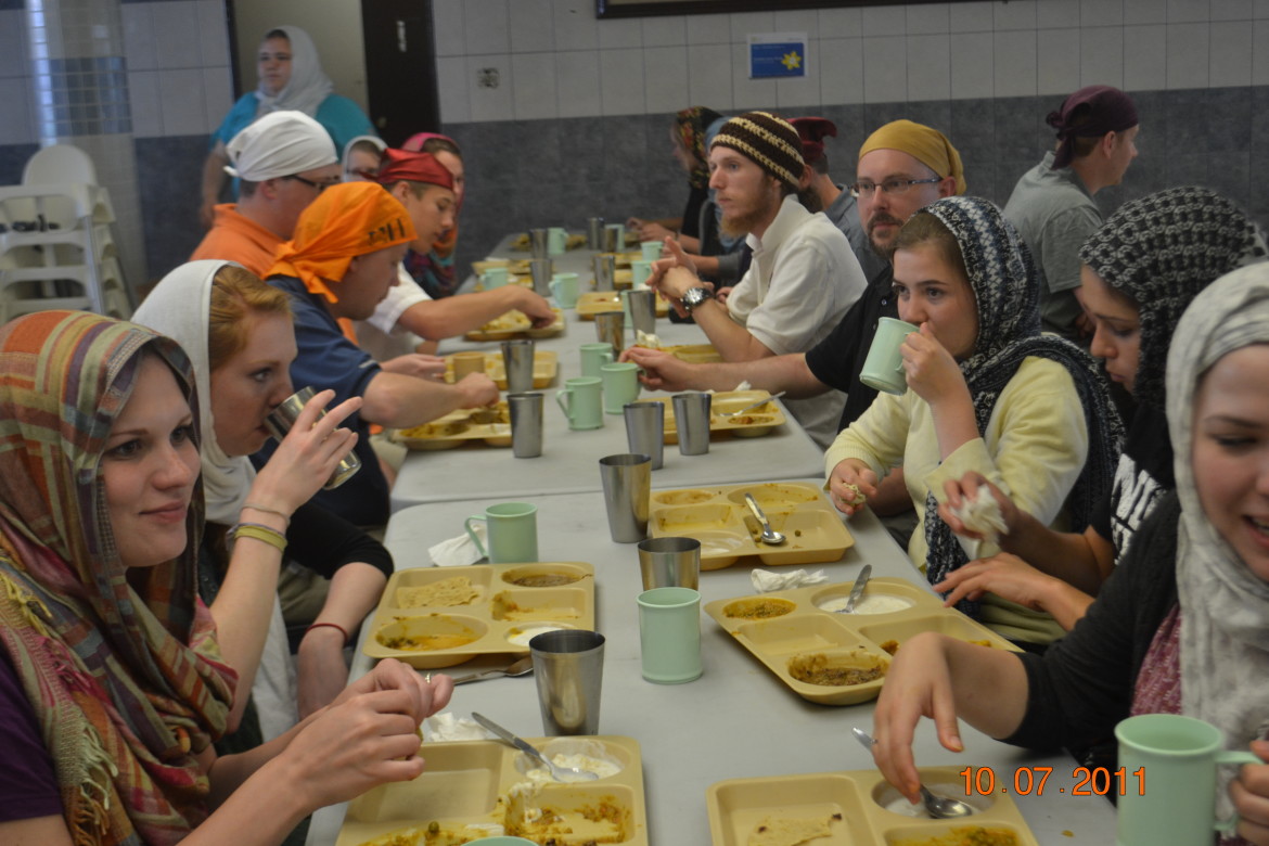 Enjoying Sikh hospitality